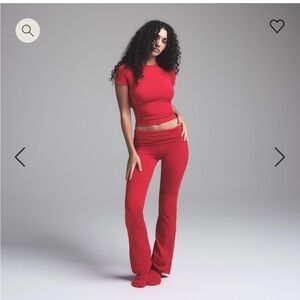 Red Women's Pants & Jumpsuit